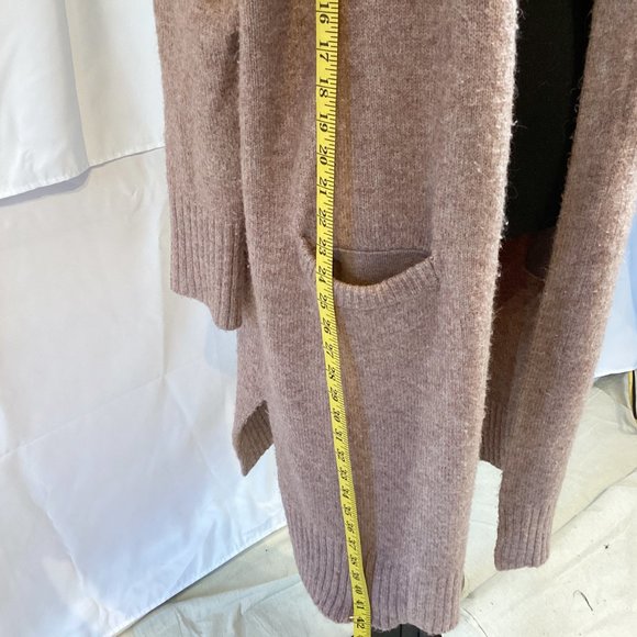 CALVIN KLEIN JEANS LONG SWEATER WITH POCKETS DUSTY ROSE /SZ MEDIUM - Picture 7 of 8